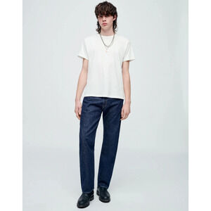 RE/DONE Sz 34 Men's 50s Straight Rinse Wash $285 msrp Dark Blue Jeans G13-7